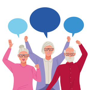 international-older-persons-day-with-old-people-speech-bubble